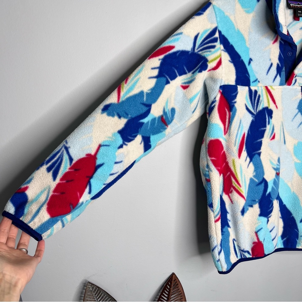 Patagonia Synchilla‎ Fleece Feather Dance Channel Blue Vintage - Picture 2 of 8